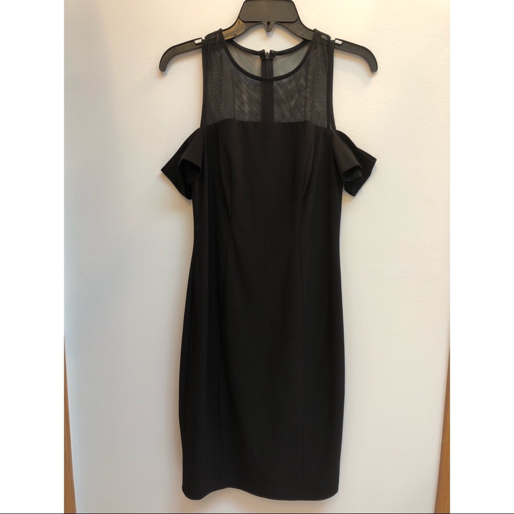 Black dress with open shoulders